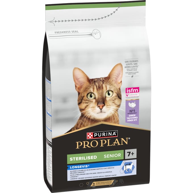 Pro Plan Sterilised Senior - Kattenvoer Droogvoer - Kalkoen - 1.5 kg
