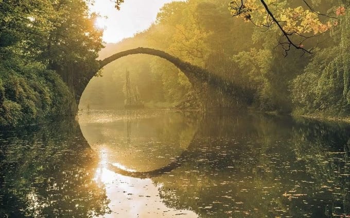 Fotobehang - Devil's Bridge 400x250cm - Vliesbehang