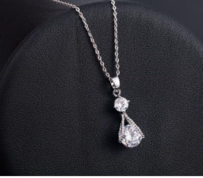 Ketting met hanger zirkoon (644)