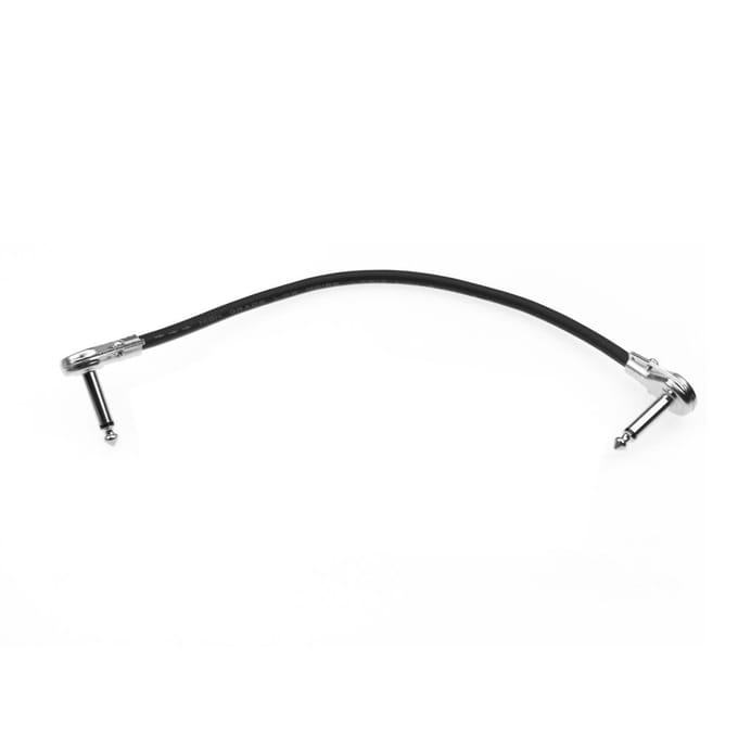 Câble de pédale d'effet de guitare, cordon de raccordement plat à Angle droit de 6.35mm 30cm
