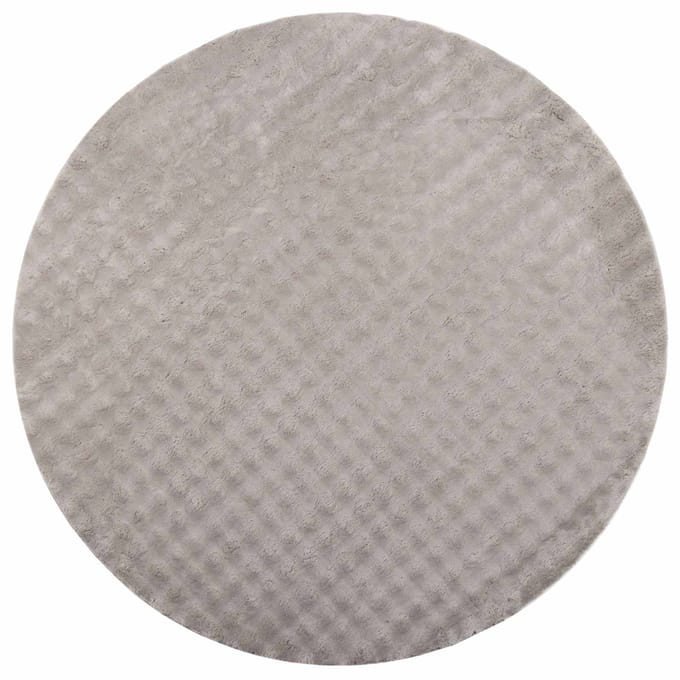 vidaXL - Vloerkleden - Rond - SIROLO - Zand - Ø - 200 - CM - Polyester