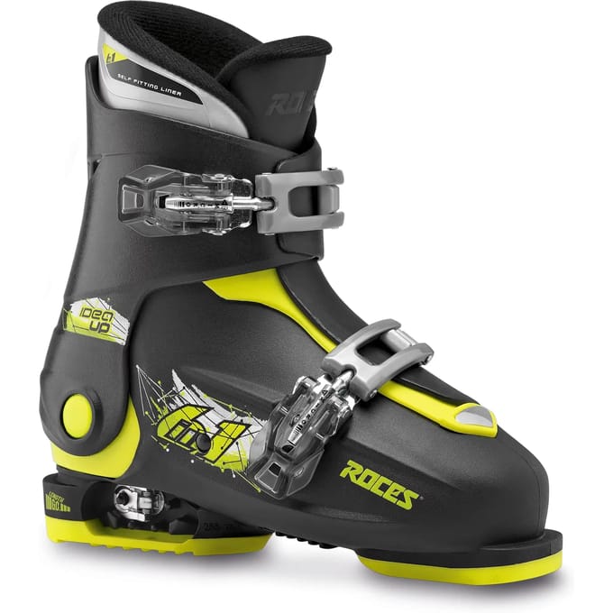 Roces - Idea Up - Skischoenen - Kinderen - 19.0-22.0 (30-35) - Zwart - Groen