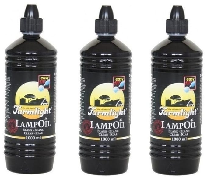 3x Lampenolie / fakkelolie -1 liter