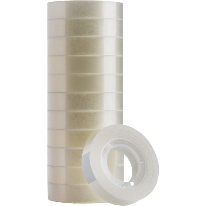 Plakband Quantore 12mmx33m transparant