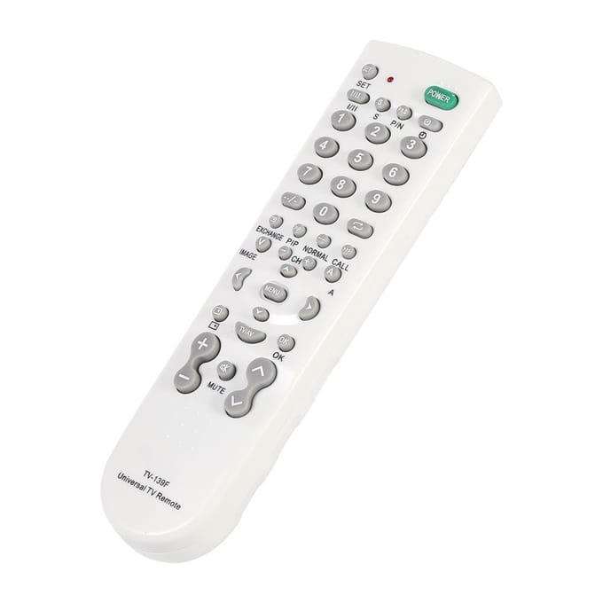 1 Stuk Universele Intelligente TV Afstandsbedieningseenheid TV-139F Vervangende Controller Wit wit