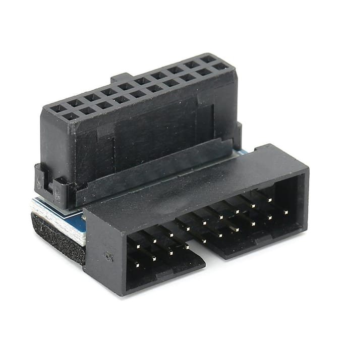 PH19 Carte Mère de Bureau USB3.0 Socket USB Coudé à 90 Degrés Convertisseur de Socket USB gray