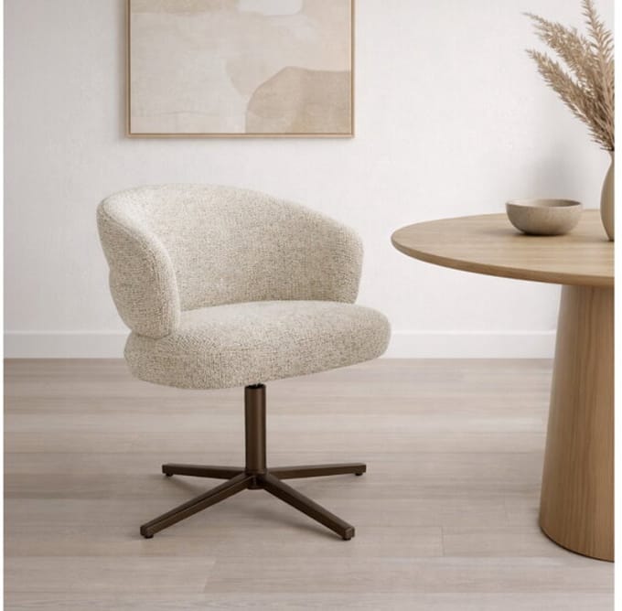 Eetkamerstoel Blake Beige - 69x65x81 cm
