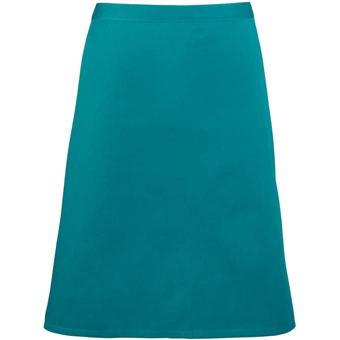 Premier Unisex Volwassenencollectie Halflang Taille Schort (Teal)