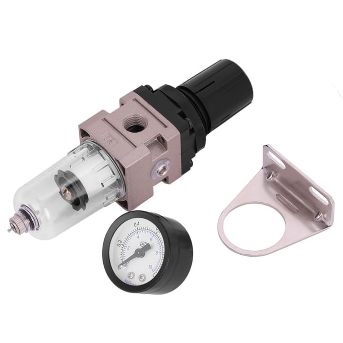 AW2000 02 Unité de traitement d'air Filtre Régulateur Pneumatique Séparateur Eau Huile