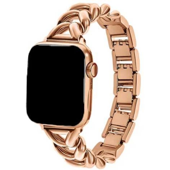 2+1 | Apple Watch Bandje Lisa - Staal - Rose Goud