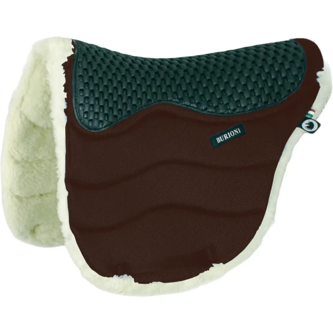 Paardenzadelpad van wol + gel Burioni