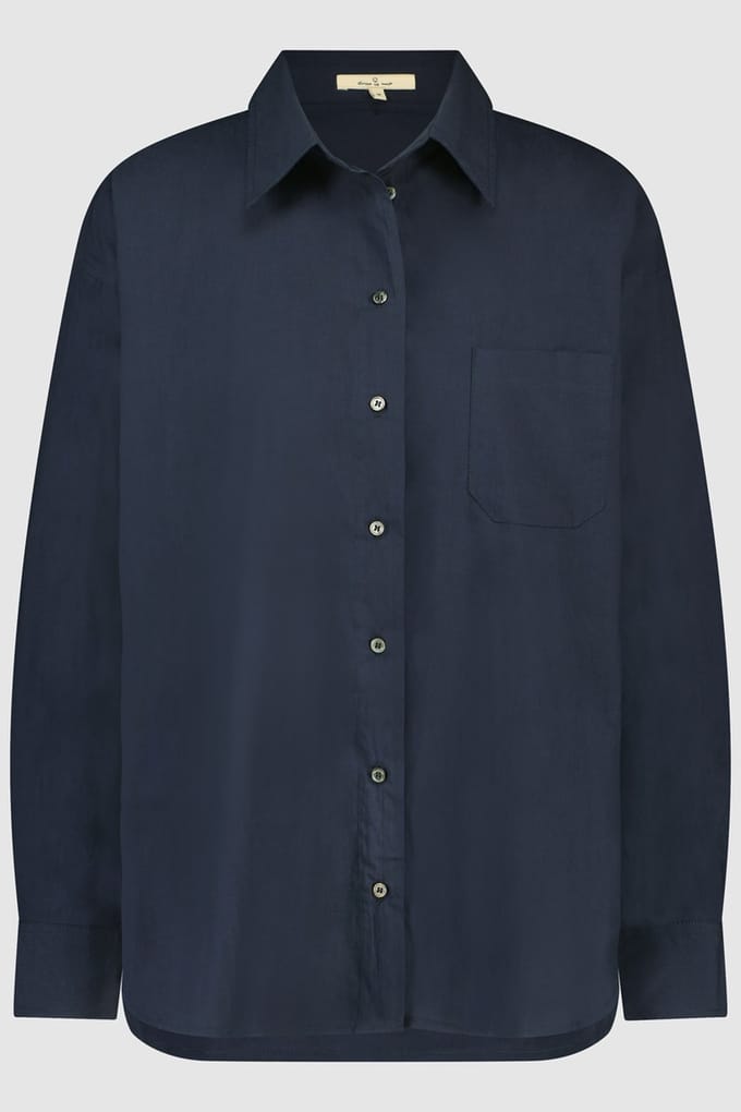 Circle of Trust Shay Blouse Blue Ink Maat: XS | Overhemden Outlet | Dames | Blauw