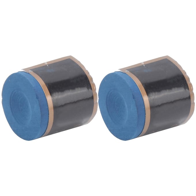 2 stuks biljartkeupunten, krijt, antislip, pooltafelstokkrijt, biljartaccessoires(Blauw ) gray