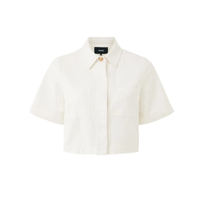 Korte katoenen blouse dames Mexx