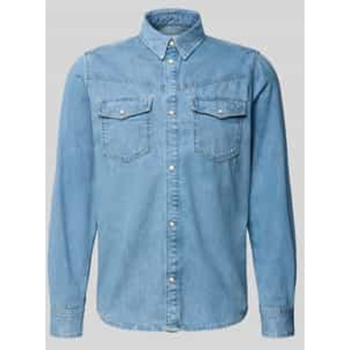 Regular fit jeanshemd van puur katoen model 'BROOKS'