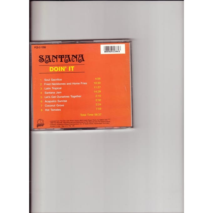 CD SANTANA - Doin' It  PCD1286 Japan Rock Gebruikt gray