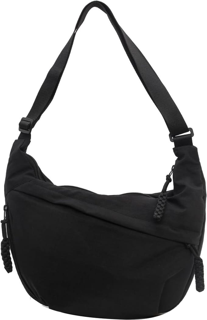 Moderne Schoudertassen voor Studenten - Nylon Dumpling Tas in Diverse Kleuren en Stijlvolle Ontwerpen