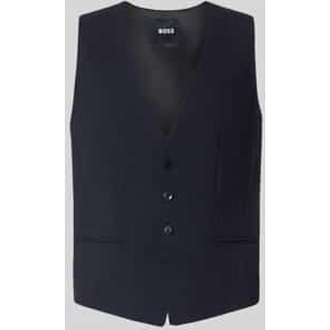 Regular fit gilet van scheerwolmix