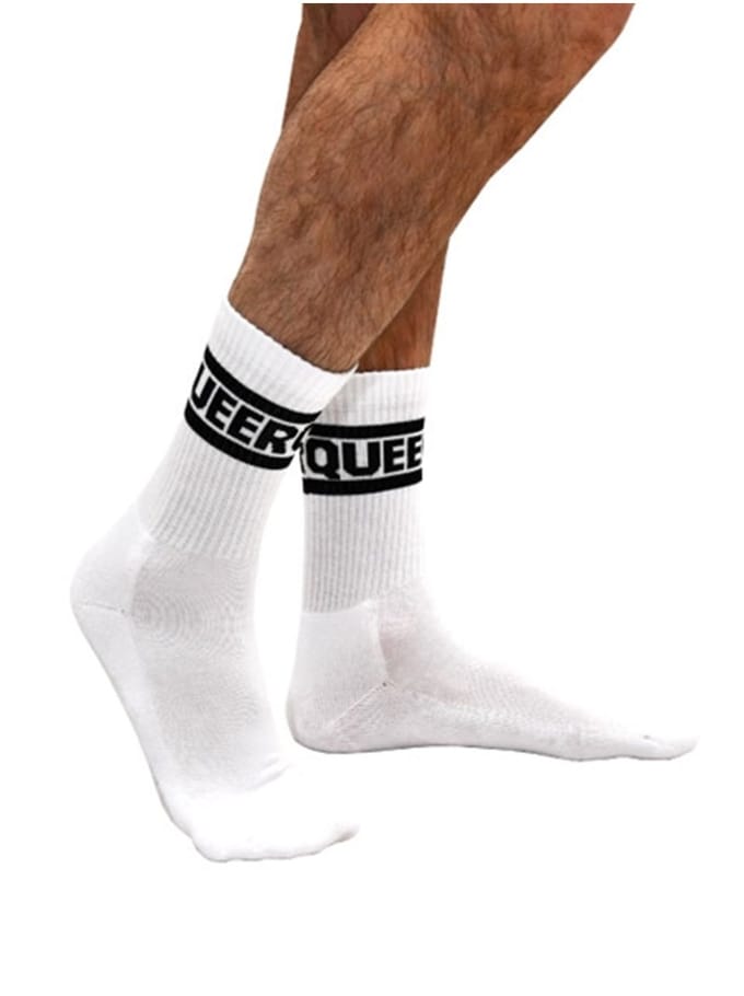 Mister b crew socks queer white 38-41