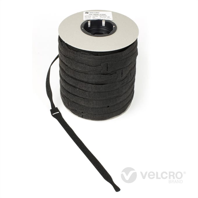 VELCRO® One Wrap® Bindband 20 mm x 230 mm, 750 stuks, vlamvertragend, zwart