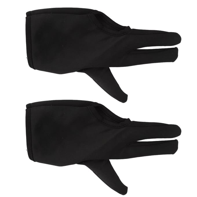 2 Stuks 3 Vinger Kappershandschoen Geïsoleerde Hittebeschermende Handschoen voor Haarstyling voor Kappersgereedschap black