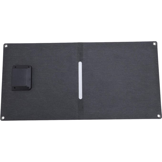 Panneau Solaire Pliable 24W 5V Chargement Efficace USB et Type-C Silicium Monocristallin Portable gray