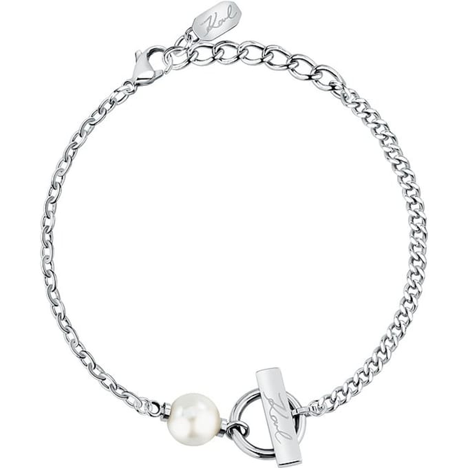 Karl Lagerfeld - KLAYR07 - Armband - Dames - PEARL - 17+3 cm