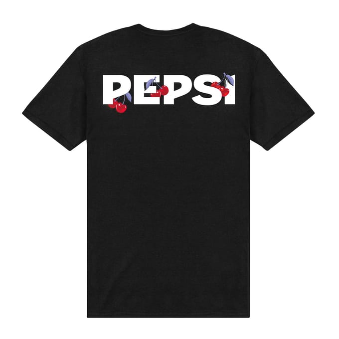 Pepsi Co. Logo Men's T-Shirt - Black - L