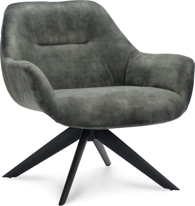 Icon Living - Fauteuil Vico - Velours Adore Hunter - Poot Zwart