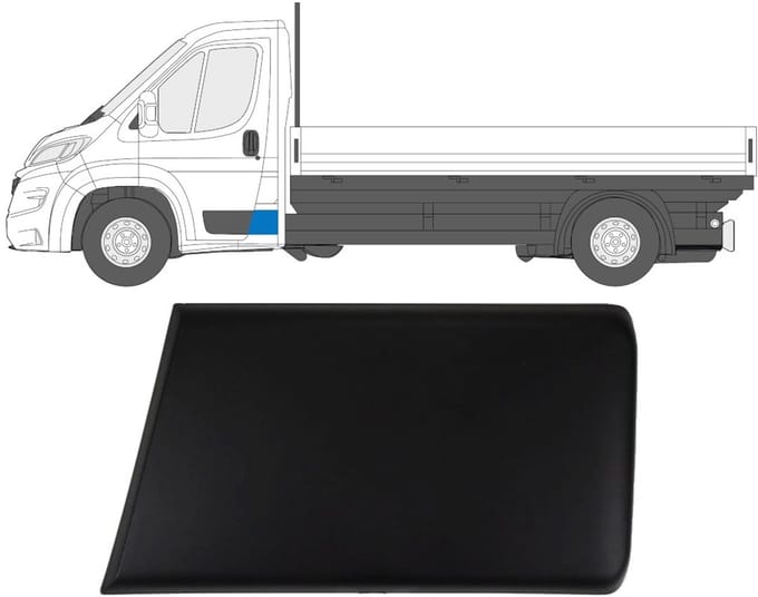 Zijlijst sierlijst voor Opel Movano 2021- / Links
