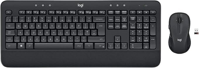 Logitech MK545 Advanced - Toetsenbord en muis Combo draadloos - Qwerty UK - USB 2.0 - zwart