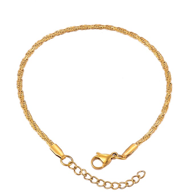 Elegante shiny armband - goud - LMPiercings