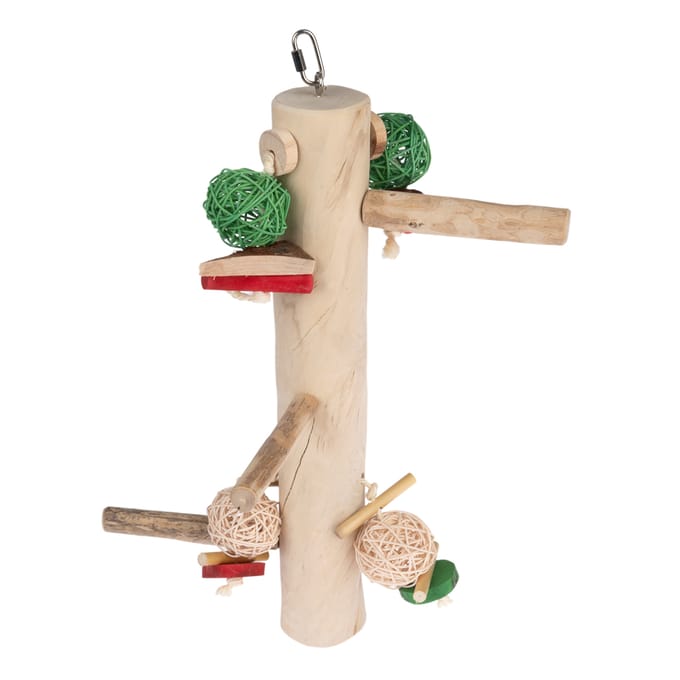 TIAKI klimstaaf Swing van Java-hout vogelspeelgoed 51 x 25 x 19 cm