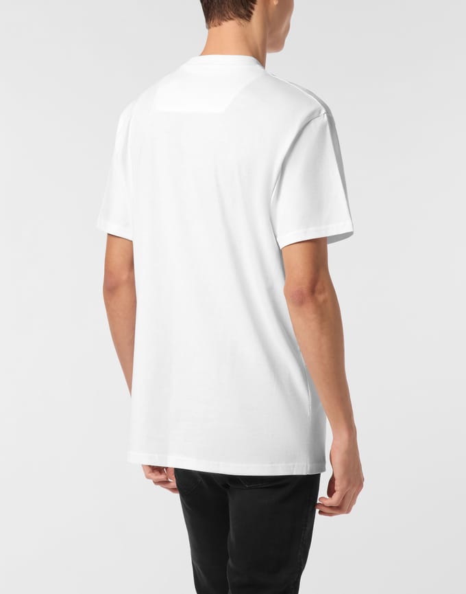 Ronde Hals T-shirt Glimlach