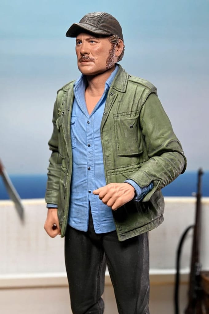 NECA Jaws Action Figure Ultimate Sam Quint 50th Anniversary Figure 18 cm Action Figuur