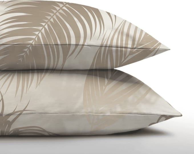 Zelesta Everyday Design Kussensloop Set van 2 - Palm Leaves 80x80cm