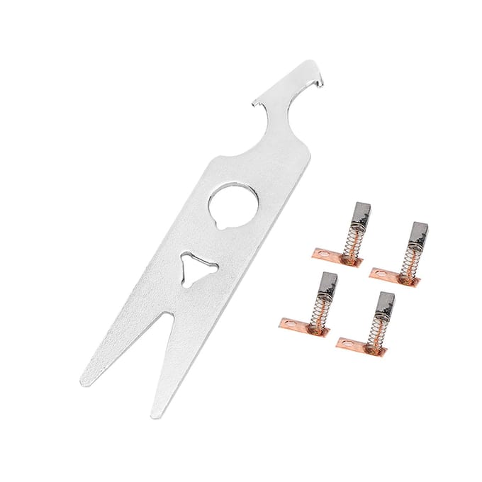 Jeu de clés pour balais de carbone 2 paires Accessoire de pièce de rechange pour pièce à main de ponceuse à ongles white