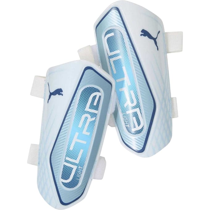 Puma Ultra lichte scheenbeschermers voor volwassenen (Blauw/zilver)