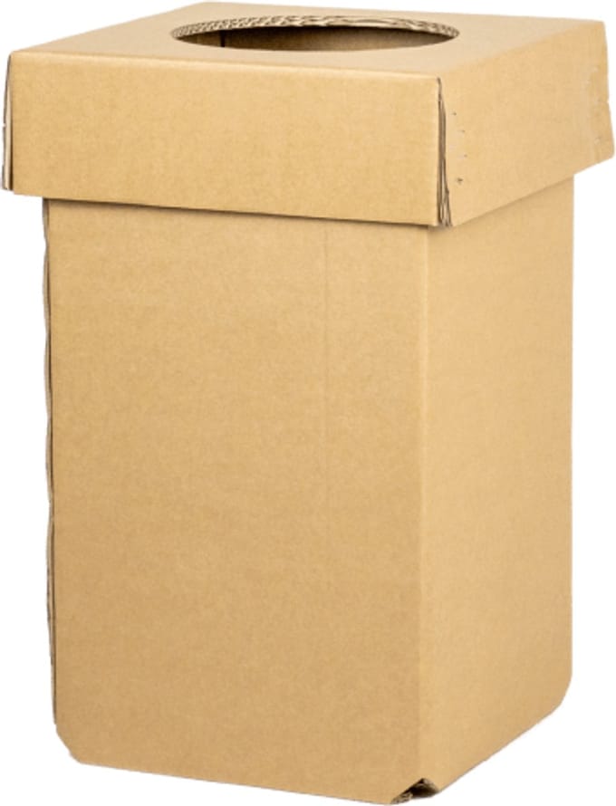 Kartonnen karbin (60l) - Zak afmeting 60L - Kartent