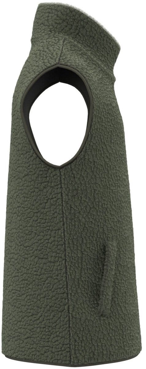 Spasso Mouwloos sherpa herenjasje SP603 - Forest Khaki - M