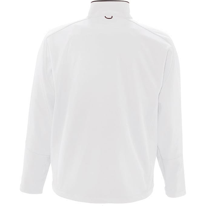 SOLS Heren Relax Soft Shell Jacket (ademend, winddicht en waterbestendig) (Wit)