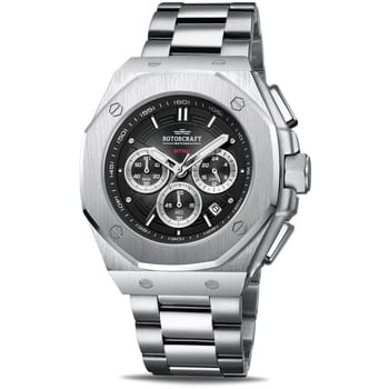 Rotorcraft - Heren Horloge Skyfall Chrono - Zilver