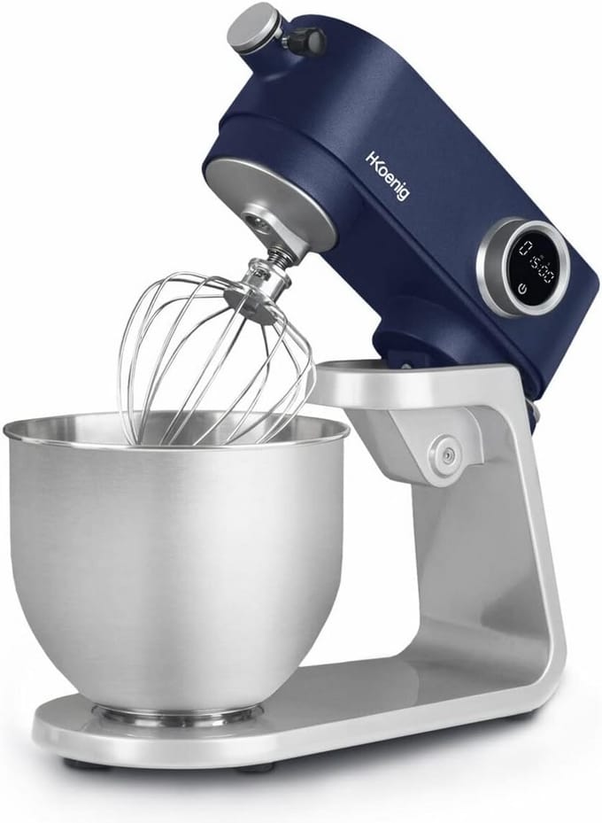 Krachtige Multifunctionele Keukenmachine met RVS Kom en 8 Snelheden