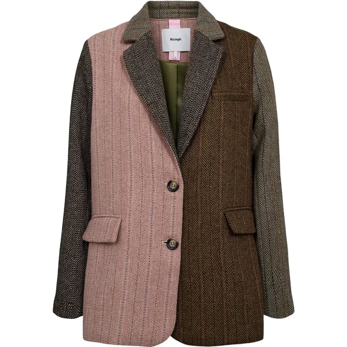Vrouwenblazer met chevronpatroon Nümph Nuavey
