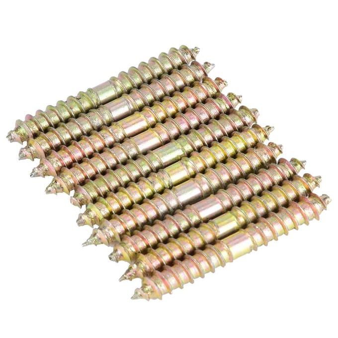 10 stuks 6*50mm deuvelschroef houtbewerking meubelverbinder dubbelzijdige schroef