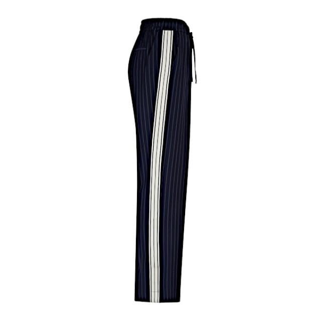 Red Button Broek Claudette Palazzo Sidetape Pinstripe Srb4843 Dark Blue Dames Maat - W36