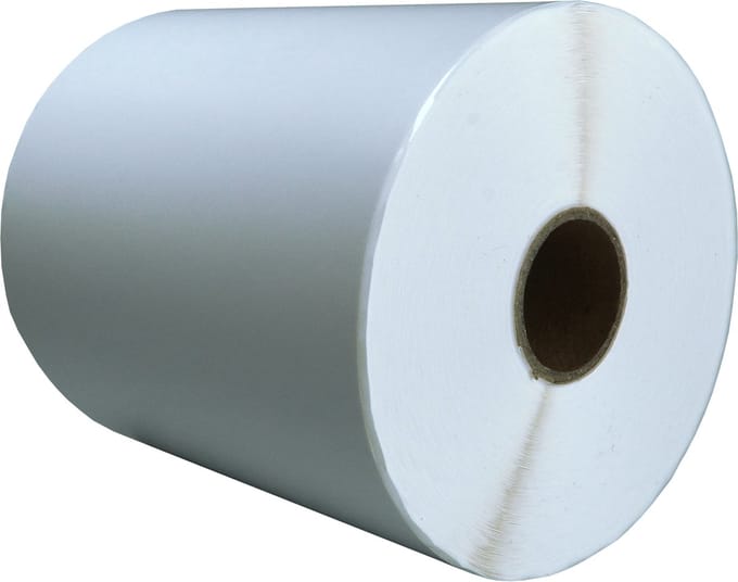 DULA Compatible Zebra Labels 103x199mm - 250 etiketten per rol - kern 25mm - Wit- Permanent - 1 rol