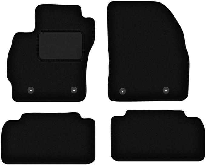 Zwarte veloursmatten voor: Mazda Premacy III minivan (2010-)