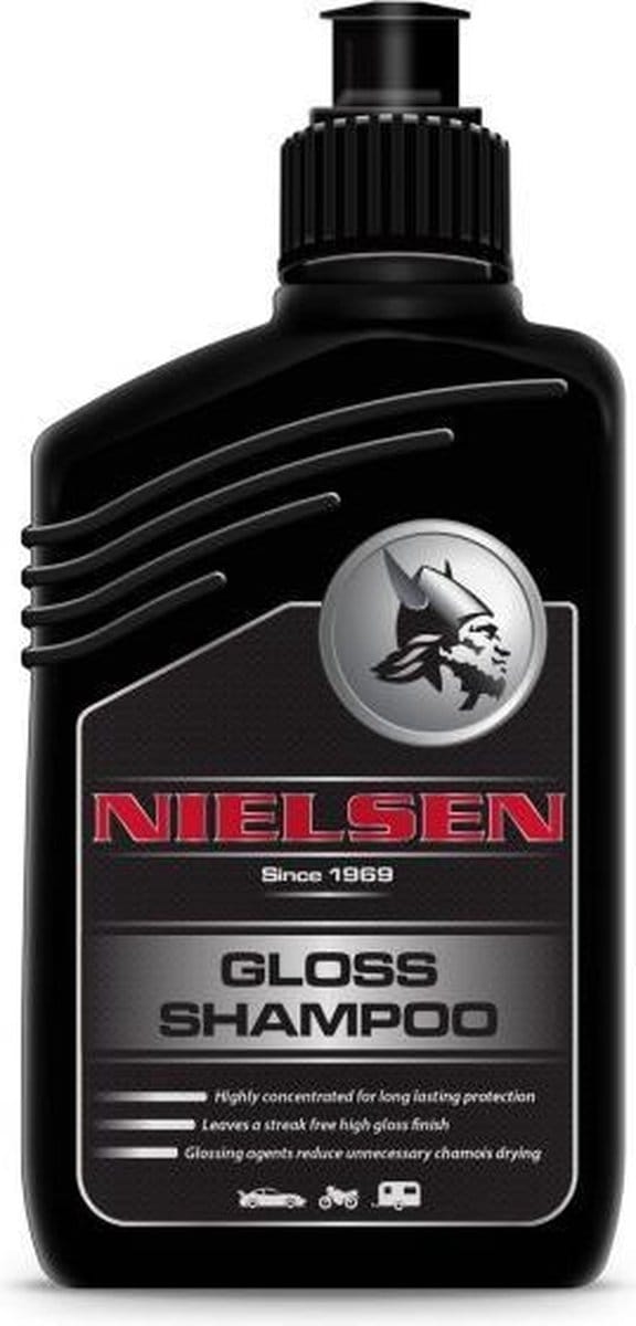 Nielsen Autopoetsmiddelen Gloss Shampoo - reinigt, beschermt en geeft diepe glans