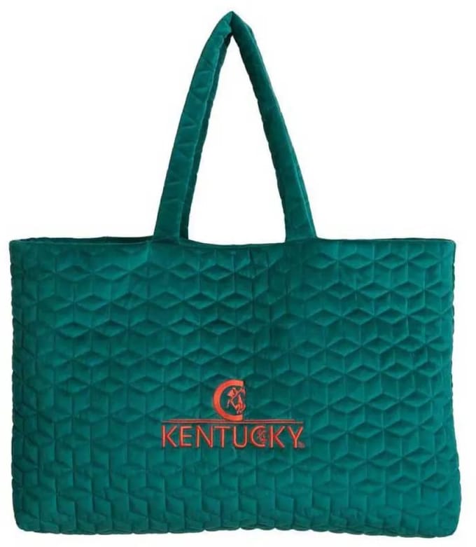 Kentucky Velvet Logo Stoffentas Groen